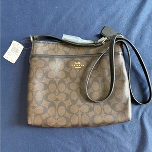 Coach Signature Brown Crossbody Bag